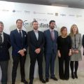 Representantes de la AEFI, Emma Navarro y Sergio Reyes de IEB en la presentación del Libro Blanco