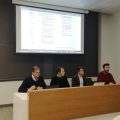 De izq. a drch. Martín Huete, vicepresidente de la AEFI; Juan Betés de Punto Seguro, Igor Fernández de Segguroo y Alejandro Mariño de Livetopic